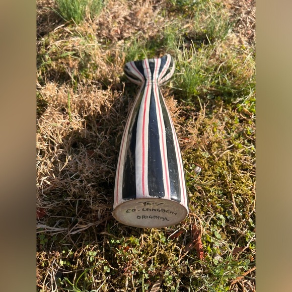 Rare Ed Langbein Original Carafe Pitcher Vases Happy and Crying Decanters Mcm - Picture 3 of 10